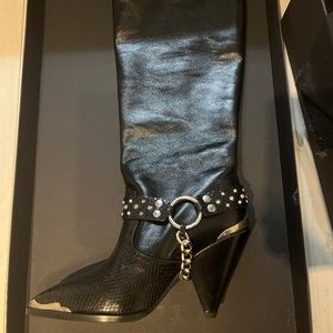 The kooples leather western boots